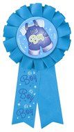 Cardboard Blue Clothesline Boy Baby Shower Cake Bunting Topper N25