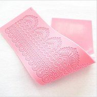 Sher Fashion 1pcs Lace Decorate Silicone Fondant Chocolate Decorating Mat Mold Kitchen Bakeware Baking Cooking... N2