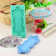 Genenic DIY Baking Silicone Fondant Mould Cake Mirror Frame Mold N7