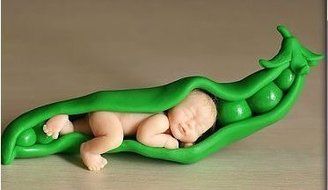 Oasis Supply Baby in Peas Mold, Silicone N2