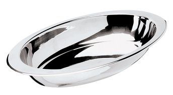 Paderno World Cuisine 13 3/4 Inch x 7 7/8 Inch Stainless Steel Oval Pan