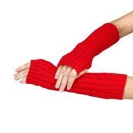 Long Fingerless Gloves,Morecome Winter Wrist Arm Hand Warmer Knitted Mitten (Black) N26