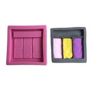 FLY 3PCS Makeup Tools Loose Powder Eye Shadow Design Cake Mold,Pink N5