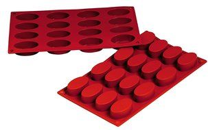 Fat Daddio's Silicone Bakeware Oval, 1 Ounce