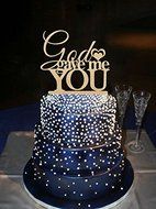 God Gave Me You Wedding Cake Toppers Heart Rustic for Cake Decorations