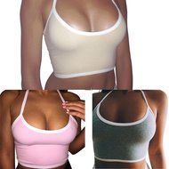 Underwear, PHOTNO Women Boho Tank Bustier Bra Vest Crop Top Bralette Blouse Cami N8