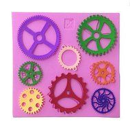 Y&amp;XL&amp;H Large Gears Type Candy Fondant Cake Molds For The Kitchen Baking Molds