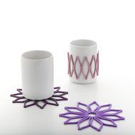 Toast Living USA Bloom-Cup Sleeves Set, Multicolored