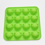 X-Haibei Cute Piggy Head Candy Chocolate Soap Silicone Mould Jelly Cookies Tray