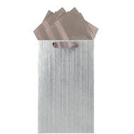 The Gift Wrap Company HALF9674-45 Pillar Bag (6 Pack), Silver