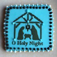 O Holy Night Nativity Scene Cookie and Craft Stencil CM034 by Designer Stencils