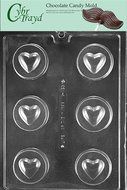 Cybrtrayd V158 Heart Cookie Chocolate Candy Mold with Exclusive Cybrtrayd Copyrighted Chocolate Molding Instructions