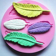Silicone Mould Cake Tools DIY Feather Model Fondant Molds Cutting Molds Cake Molds -Pier 27 N3