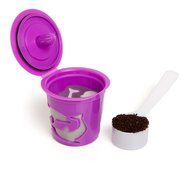 Filip Coffee - Refillable K-Cup Pods for All Keurig Machines - 8ml Scoop Included - Set of 3 Pods (Purple) N3