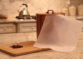Khavi Brew Reusable Cold Brew Coffee Filter Bags, Fine Mesh (Pack of 3)