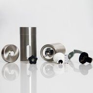 Toyofmine Manual Coffee Grinder,Conical Burr Mill for Precision Brewing, Fresh Coffee,Brushed Stainless Steel N7