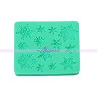 Generic Silicone Snowflake Mould Lace Fondant Cake Sugercraft Pastry Baking Tools N3