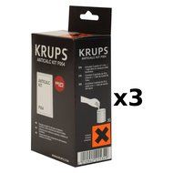 Krups Descaling Powder With Hard Water Test Kit, Set of 3