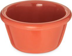 Carlisle S28552 Melamine Smooth Ramekin, 4 oz Capacity, 1.43" Height, Sunset Orange (Case of 48) N2