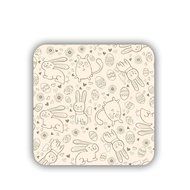 Generic Cup Coaster Printed Bunny Mdf Hipster N10