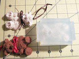 Mold for Furry Teddy Bear Shape 2.5 inch Silicone Mold