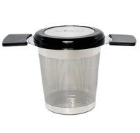 Premium Tea Infuser Brew-In-Mug Stainless Steel with Long Handles for Steeping Loose Leaf Tea, Lid Included (Green) N17