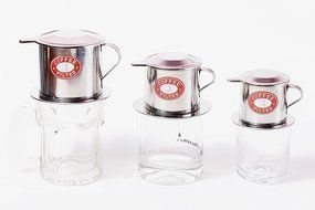 Vietnamese Coffee Filter Press. Screw Down Insert. Dripper Mechanism. Made in Vietnam. Sizes S, M, or L in 1,... N24