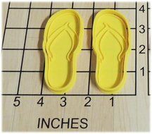Beach Flipflop Shaped Cookie Cutter and Stamp #1259