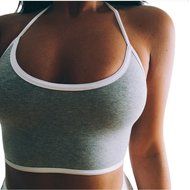 Underwear, PHOTNO Women Boho Tank Bustier Bra Vest Crop Top Bralette Blouse Cami N10