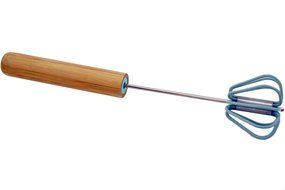 Coastal Tea Rotating Matcha Whisk, Chasen Alternative, Green Tea Mixer, Bamboo Push Handle Whisk N4
