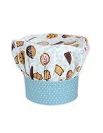 Child's Apron, Chef Hat and Baking Mitt Set - Milk and Cookies Design N6