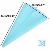 Misula 4 Sizes Icing Bag Set, Silicone Reusable Icing Piping Cream Pastry Bag Cake Decorating Tool DIY N7