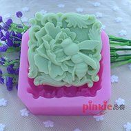 Pinkie Tm Bee flowers Handmade SOAPfondant mold,resin clay chocolate candy silicone cake mould,fondant cake decorating... N4
