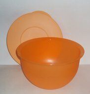 Tupperware Impression 10 Cup Nesting Mixing Bowl Orange