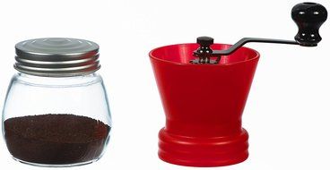 GROSCHE Bremen Adjustable Ceramic Conical Burr Manual Coffee Grinder (Black) N4