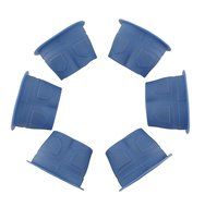 Joyoldelf Set of 6 Mr Muffin "Muffin Top" Bake Cups! Delight Your Guests with these "Cheeky" Baking Molds,Blue N5