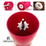 RC Professional Manual Ceramic Burr Coffee Grinder, Hand-crank Coffee Mill, Includes Brush, Black N6