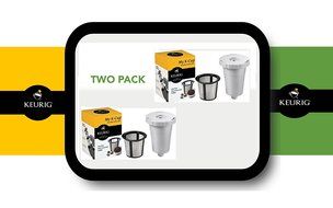 Keurig My K-cup Reusable Coffee Filter, Fits Models K10, K40, K45, K50, K55, K60, K65, K70, K75 - 2 Pack N2