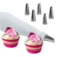 Montreal Baking Cake Decorating Set - 8 Piece - Reusable Pastry Bag with Coupling and Decorating Tips - Cake Decorating... N3