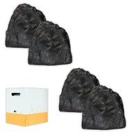 Acoustic Audio G8RS Granite 8" Rock Speaker 2 Pair Pack and Wire Outdoor Weatherproof
