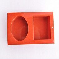 Y&amp;XL&amp;H 2 Hole Ellipse Square Shape Cake Chocolate Molds,Silicone 18&iexcl;&Aacute;12.2&iexcl;&Aacute;3.8 CM(7.1&iexcl;&Aacute;4.8&iexcl;&Aacute;1.5 INCH) N2