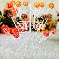 TANGCHU Cake Pop Holder Lollipop Stand Display Stand 3-Tier Holding 18 Cake Pops Grey