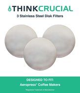 3 Crucial Coffee Washable &amp; Reusable Coffee Filters Fit Aerobie AeroPress, Fits ALL Aerobie AeroPress Coffee &amp;...