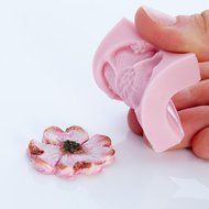 Dogwood Flower Silicone Mold Food Safe Fondant, Chocolate, Candy, Resin, Polymer Clay, Jewelry, Craft Mold. Flexible... N3