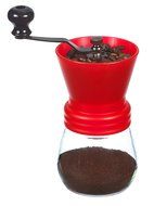 GROSCHE Bremen Adjustable Ceramic Conical Burr Manual Coffee Grinder (Black) N6