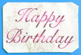 Designer Stencils C241 Fancy Happy Birthday Cake Stencil, Beige/Semi-Transparent N2