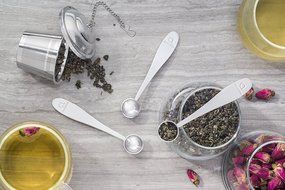 Tea Scoop (Set of 3) - Premium Stainless Steel Measuring Spoons for Loose Leaf Tea, Coffee and More (1.5 tsp) N8