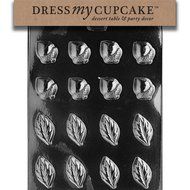 Dress My Cupcake DMCAO068 Chocolate Candy Mold, Acorns and Leaves for Wreath