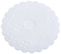 Regency Stem Wraps for the bases of stemmed glasses, 12 White Disposable Fabric Covers