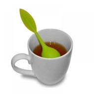 GOOTRADES Tea Infuser Leaf Strainer Handle with Steel Ball Silicone Leaf Lid (pack of 2) (Blue) N13